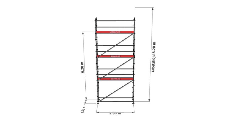 Modulställningspaket 17 (3x8m)
