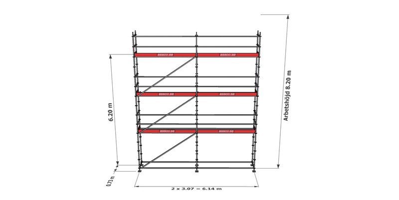 Modulställningspaket 18 (6x8m)