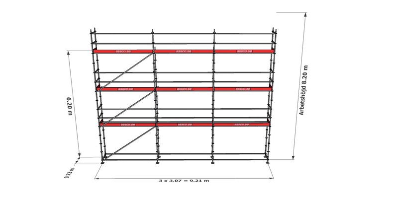 Modulställningspaket 19 (9x8m)