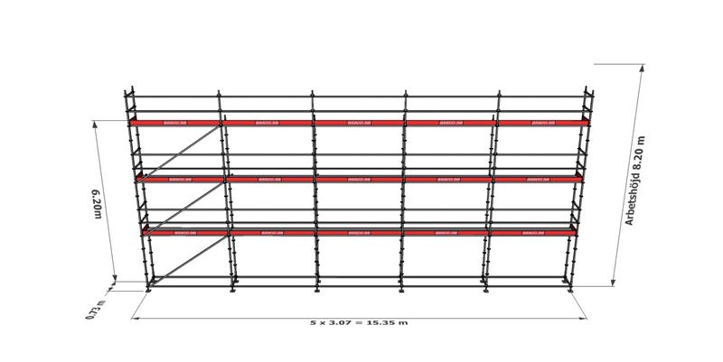 Modulställningspaket 21 (15x8m)
