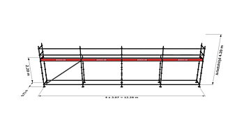 Modulställningspaket 5 (12x4m )