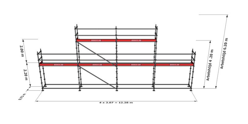 Modulställningspaket 5 (12x4m ) - 2
