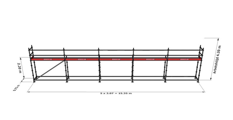 Modulställningspaket 7 (15x4m)
