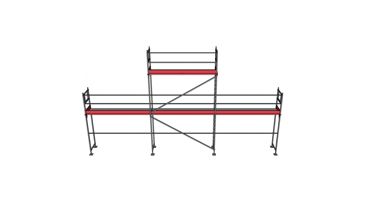 Rampaket 204 Stål 9x4m + topp