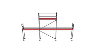 Rampaket 204 Stål 9x4m + topp