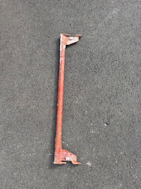 Enrörsbalk 120 cm Beg röd