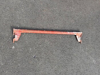 Enrörsbalk 120 cm Beg röd