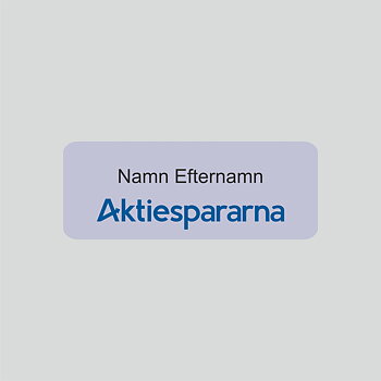 Namnbricka med magnetfäste