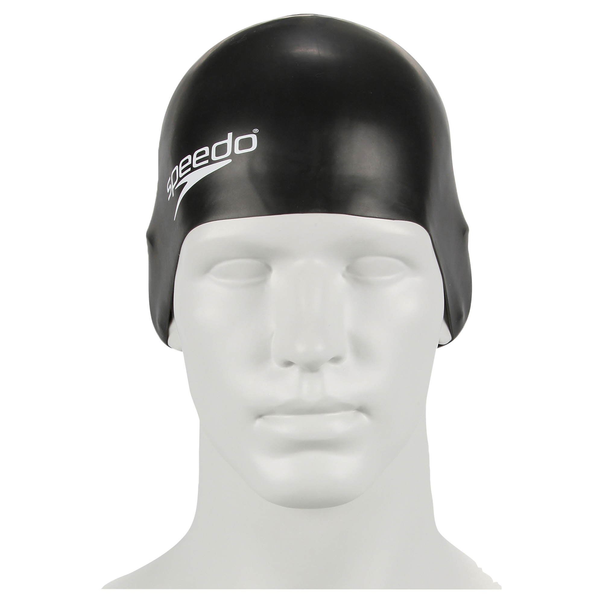 Speedo Plain Moulded Silicone Cap Junior - 2