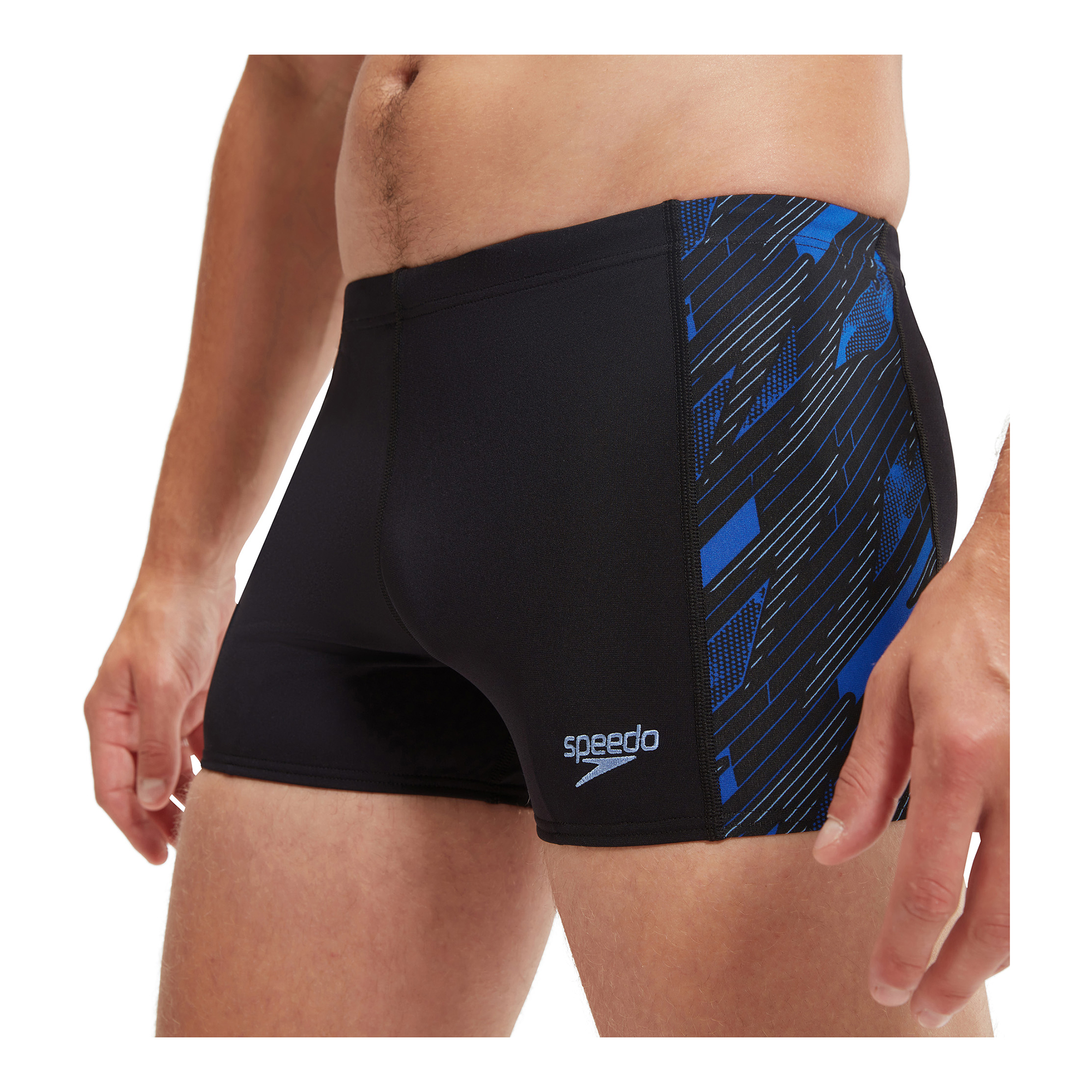 Speedo Mens Hyperboom Panel Aquashort Badbyxor - 3