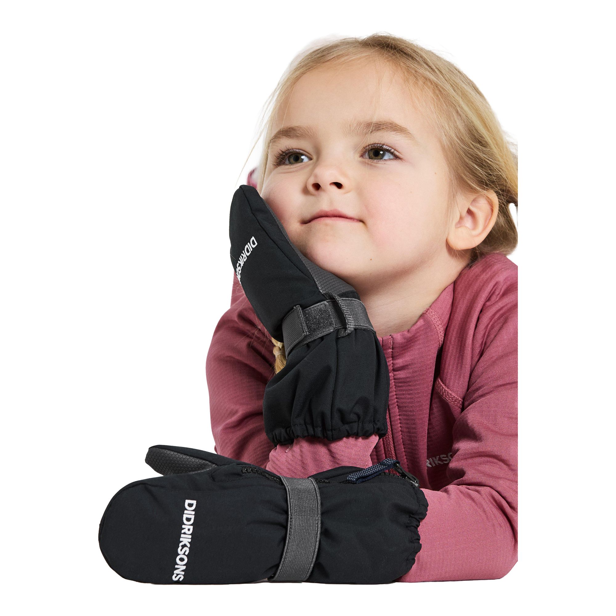 Didriksons Biggles Kids' Zip Mittens Vantar