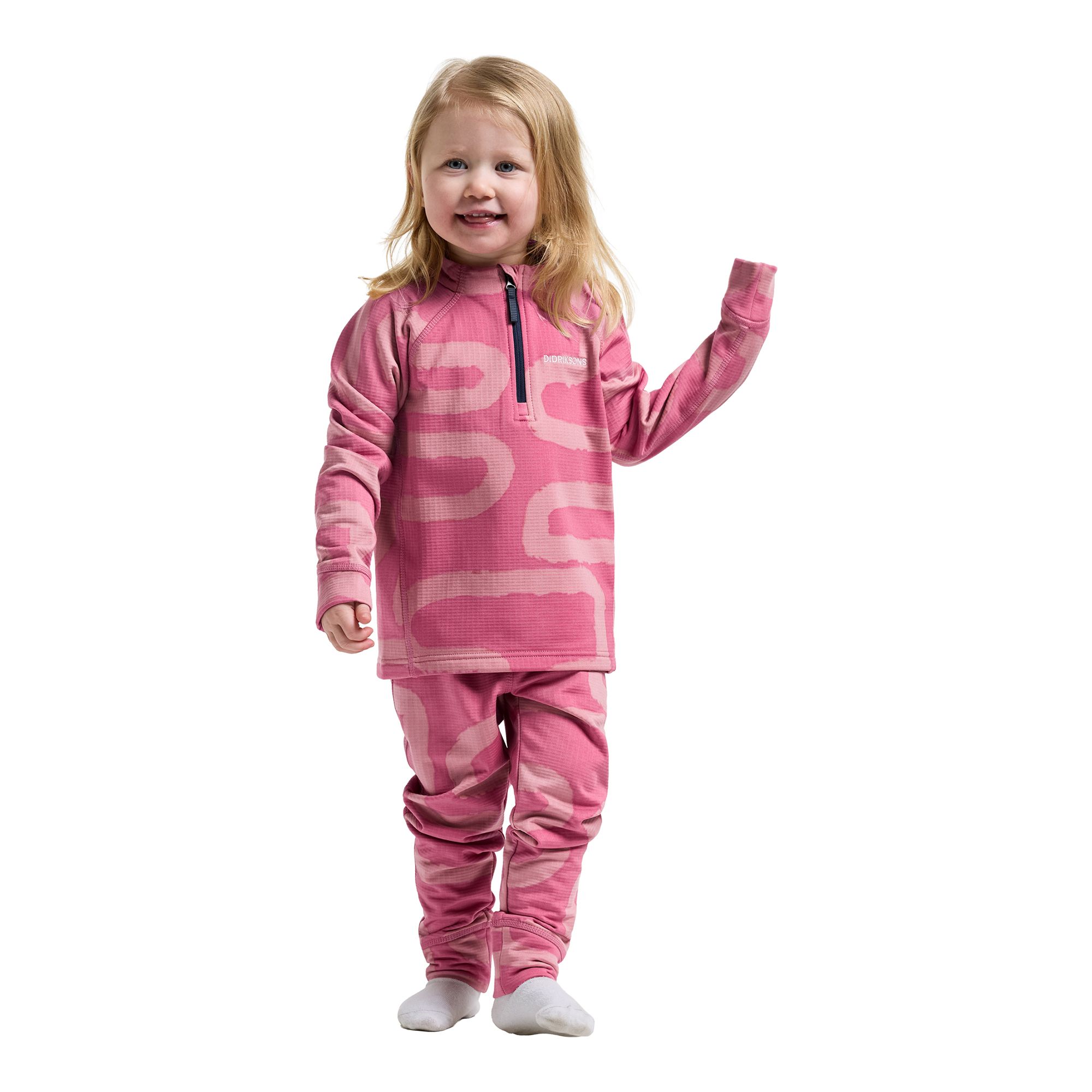 Didriksons Jadis Printed Kids' Set Underställ - 7