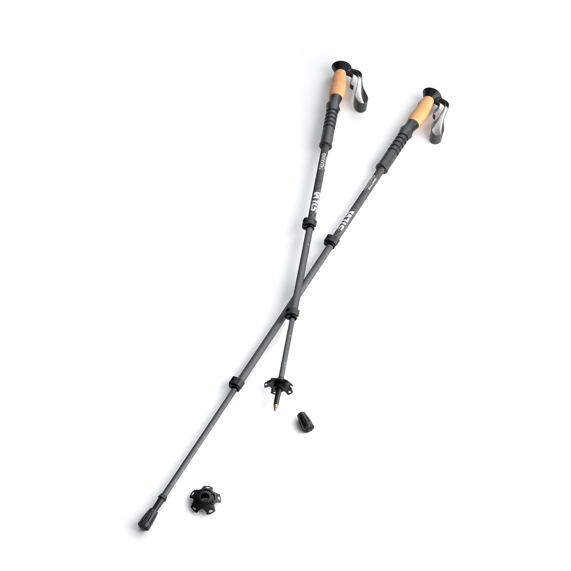 Silva Trekking Poles Aluminum Cork