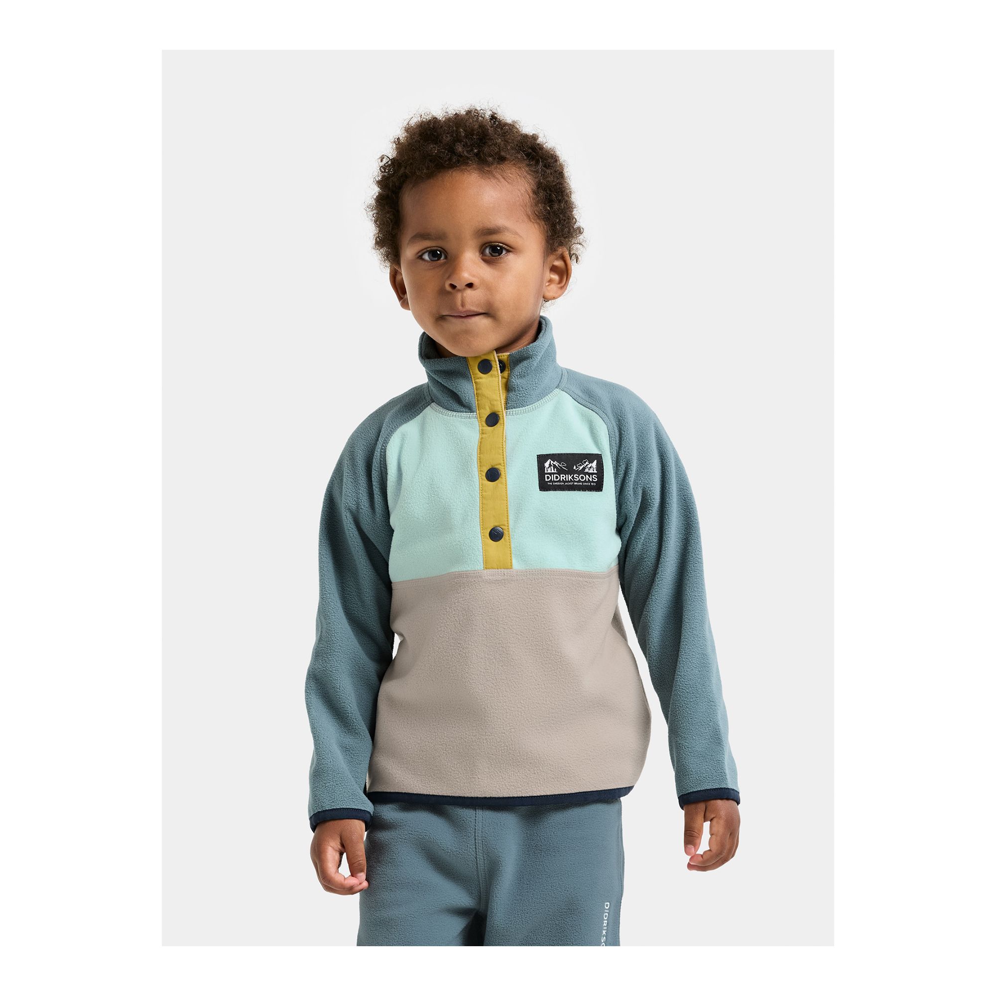 Didriksons Monte Kids Half Button 5 Fleecetröja - 7