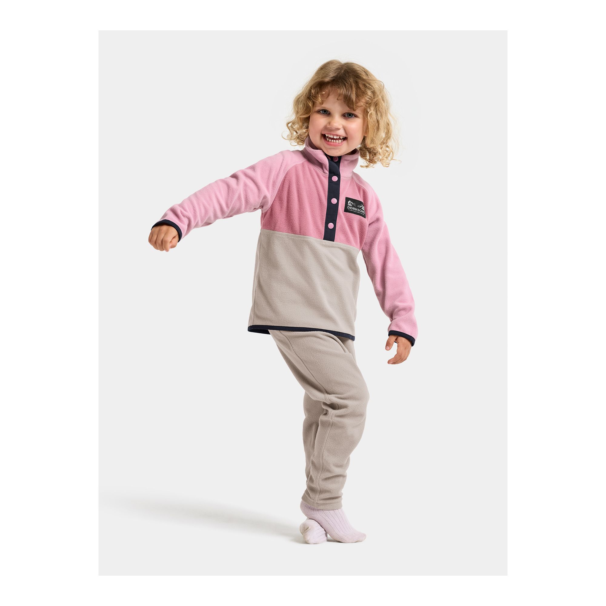 Didriksons Monte Kids Half Button 5 Fleecetröja - 3