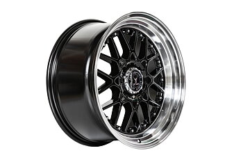 59°North Wheels D-010 10x18" ET25 5x114,3/5x120 Blanksvart/polerad kant
