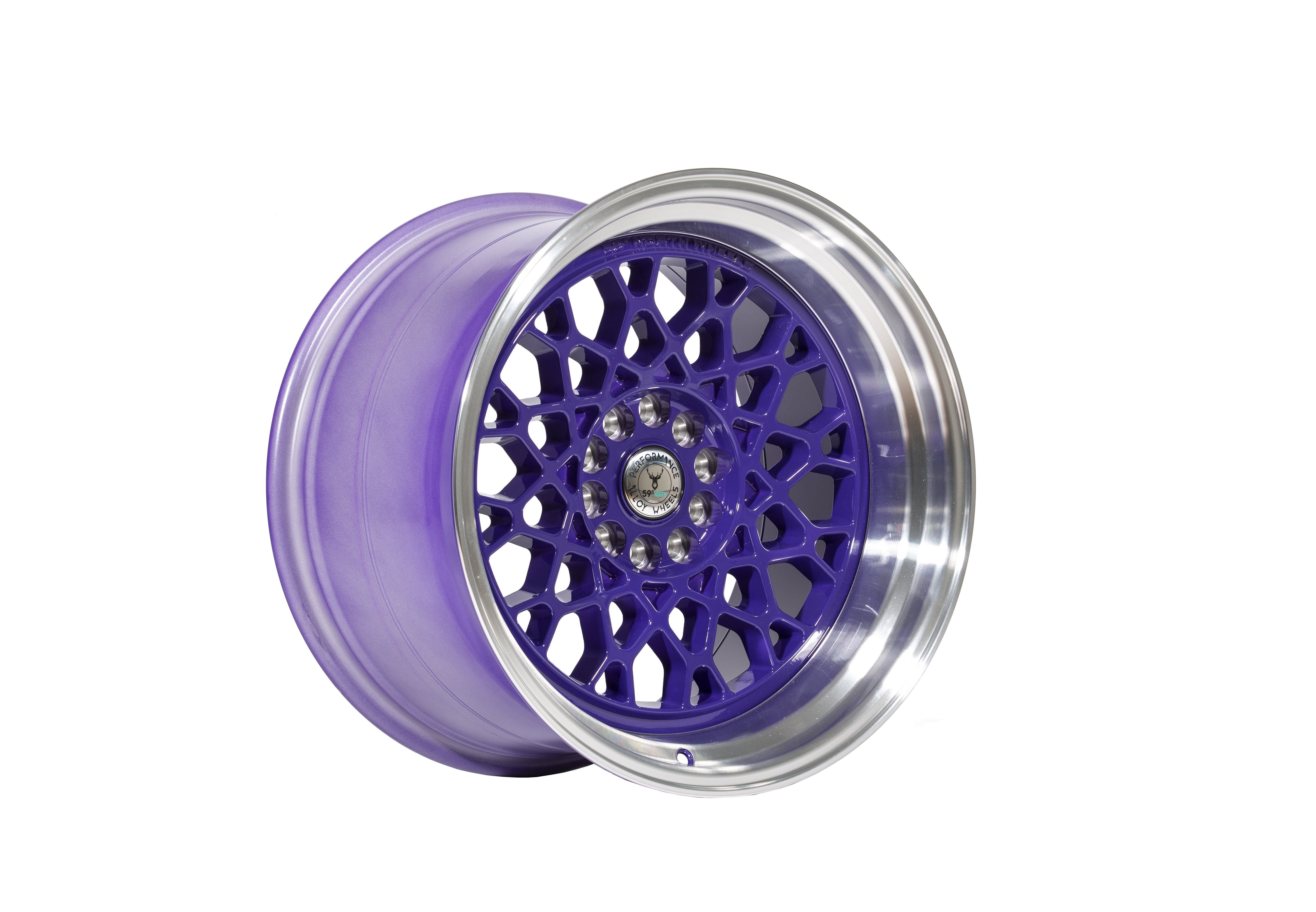 59°North Wheels D-008 11x18" ET8 5x114,3/5x120 purple/polished lip