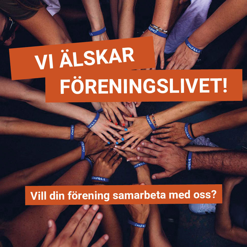 Förening - samarbeta med oss!  Se mer >