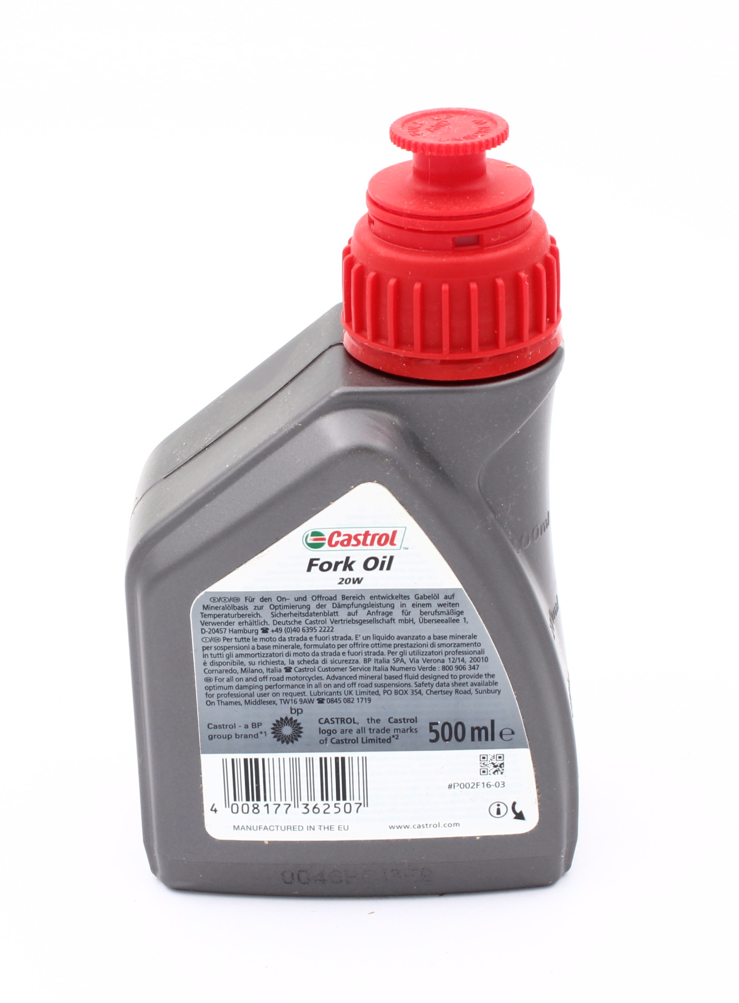 Olja Framgaffel. 5dl Castrol SAE20, - 2