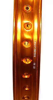 Fälgbana 17x1.60 Aluminium, Guld/Orange