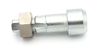 Bakdrevaxel med mutter, KS50 -76
