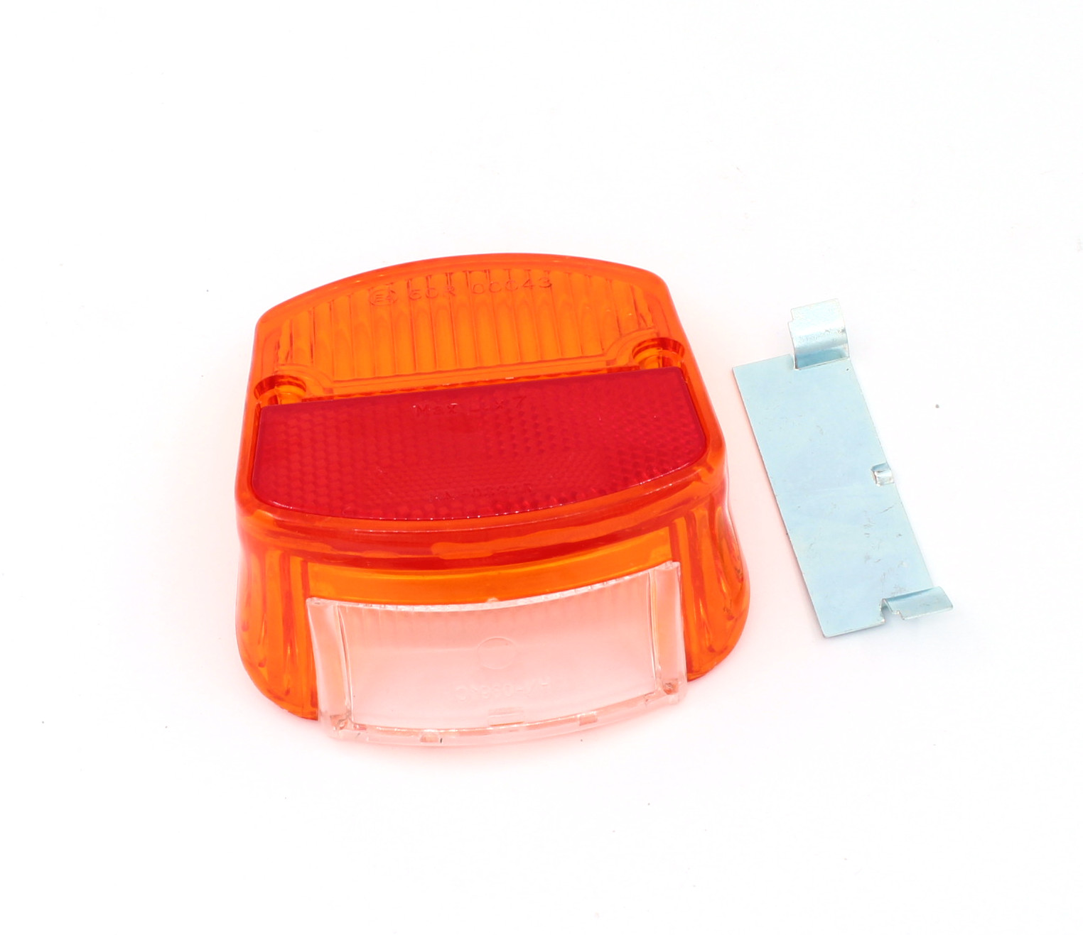 Baklampglas Röd/Orange 62-75.