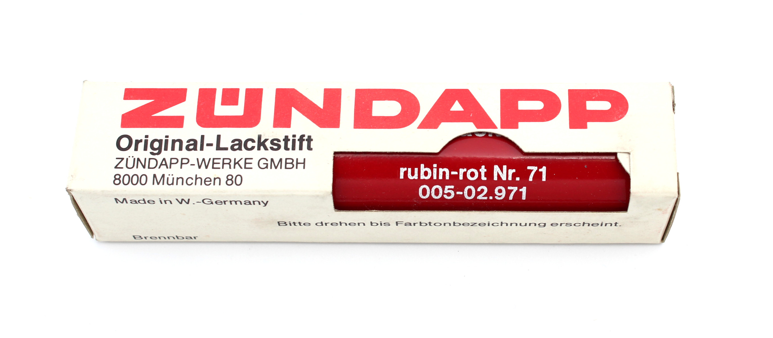 Lackstift Zundapp original Rubin-Rot Nr.71