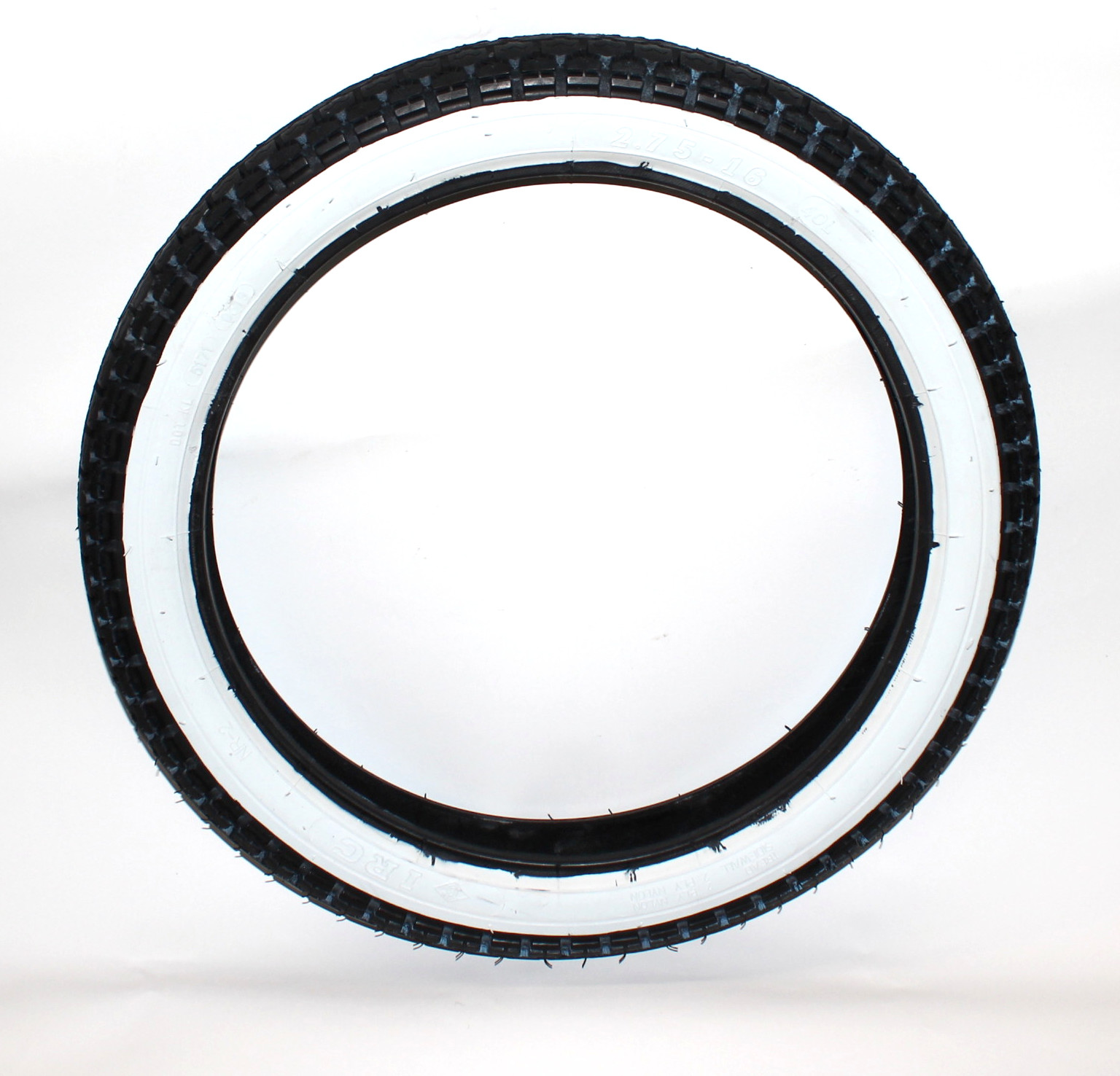 Däck 16x2.75 IRC Nr-2 Vit sida