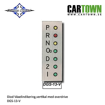 Ledplate gearindicator Vertical with OD