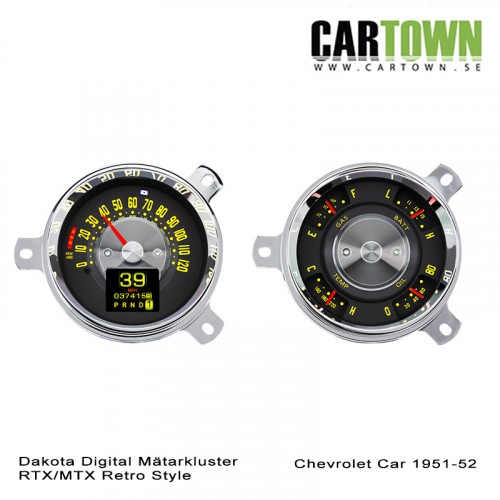 Mätarkluster Chevrolet 1951-52 Sedan RTX/MTX - 5