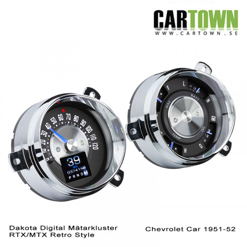 Mätarkluster Chevrolet 1951-52 Sedan RTX/MTX