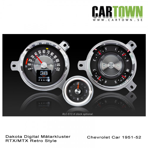Mätarkluster Chevrolet 1951-52 Sedan RTX/MTX - 7