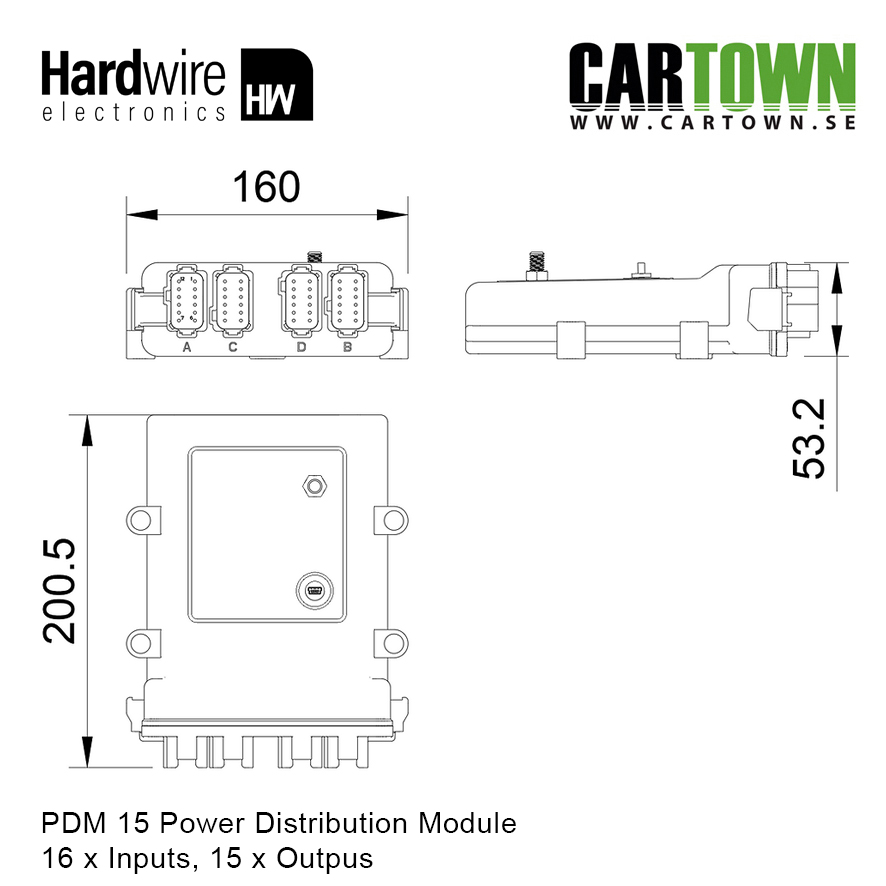 PDM 15 Power Distribution Module 15in/16out - 2