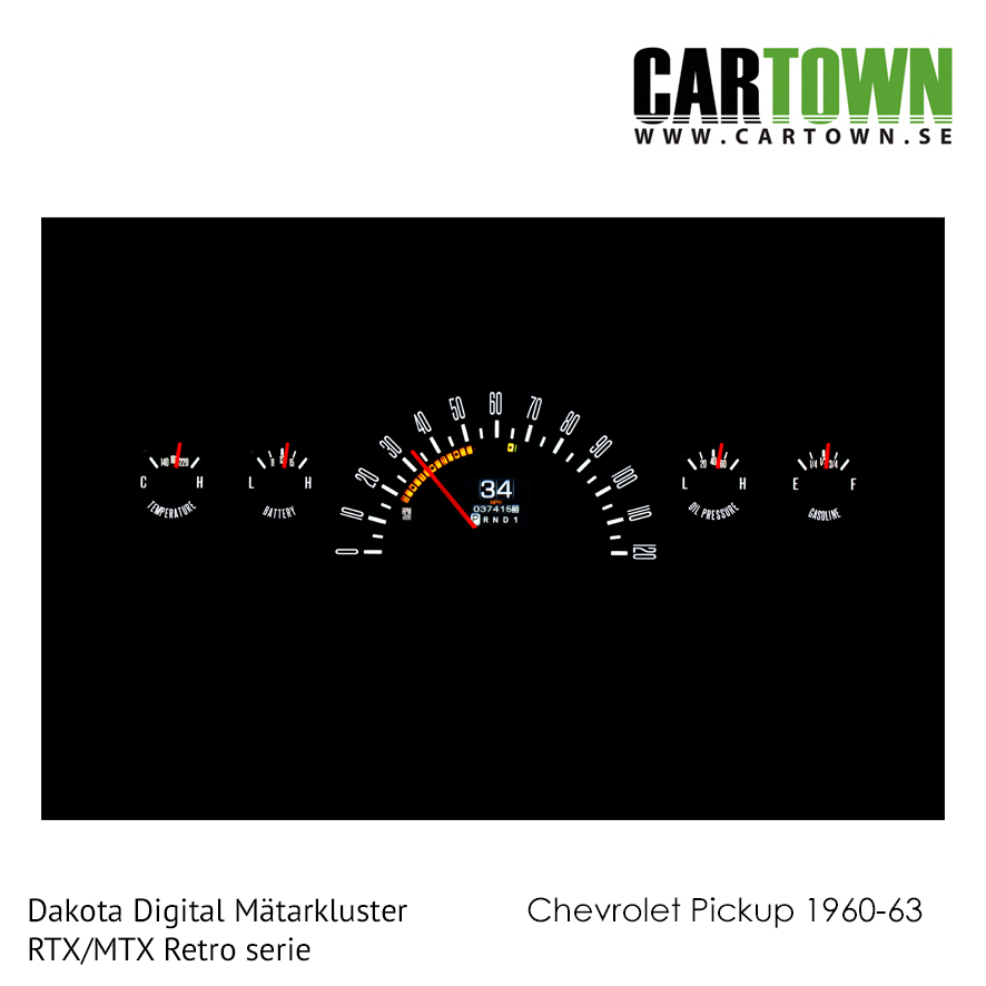 Mätarkluster Chevrolet 1960-1963 Pickup RTX/MTX - 3
