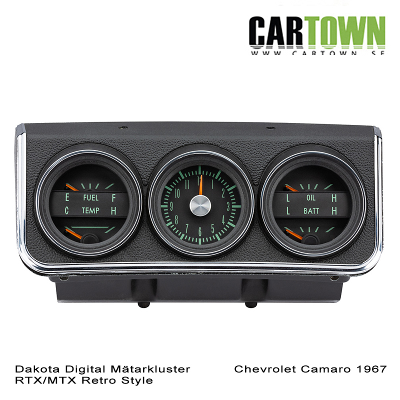 Mätarkluster Chevrolet 1967 Camaro, consol RTX/MTX - 11
