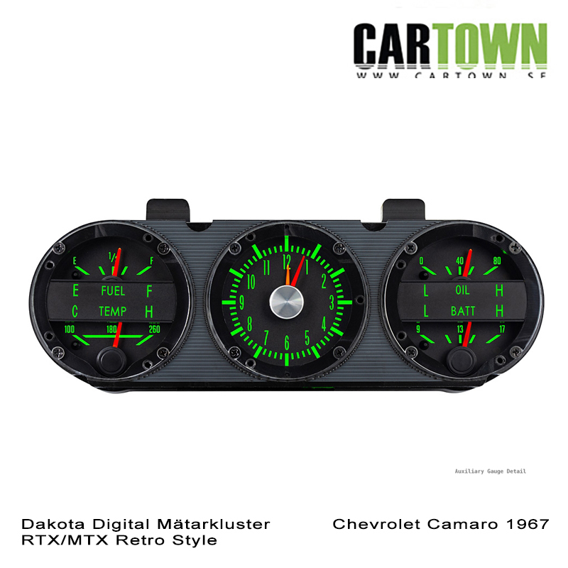 Mätarkluster Chevrolet 1967 Camaro, consol RTX/MTX - 9