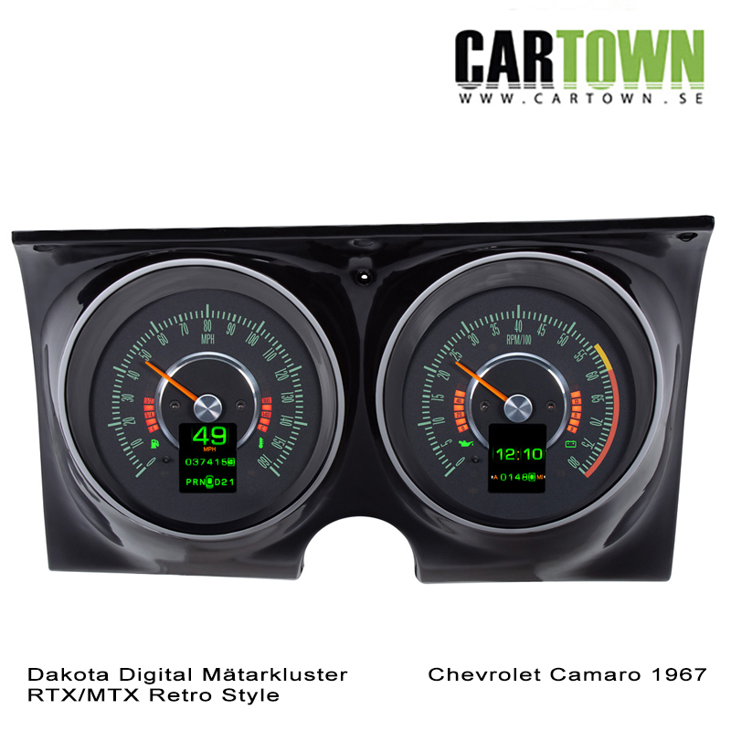 Mätarkluster Chevrolet 1967 Camaro, consol RTX/MTX - 3