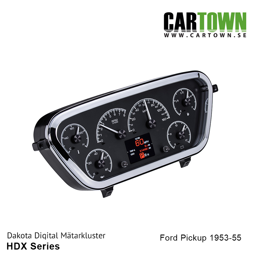 Mätarkluster Ford 1953-55 Pickup HDX/MDX
