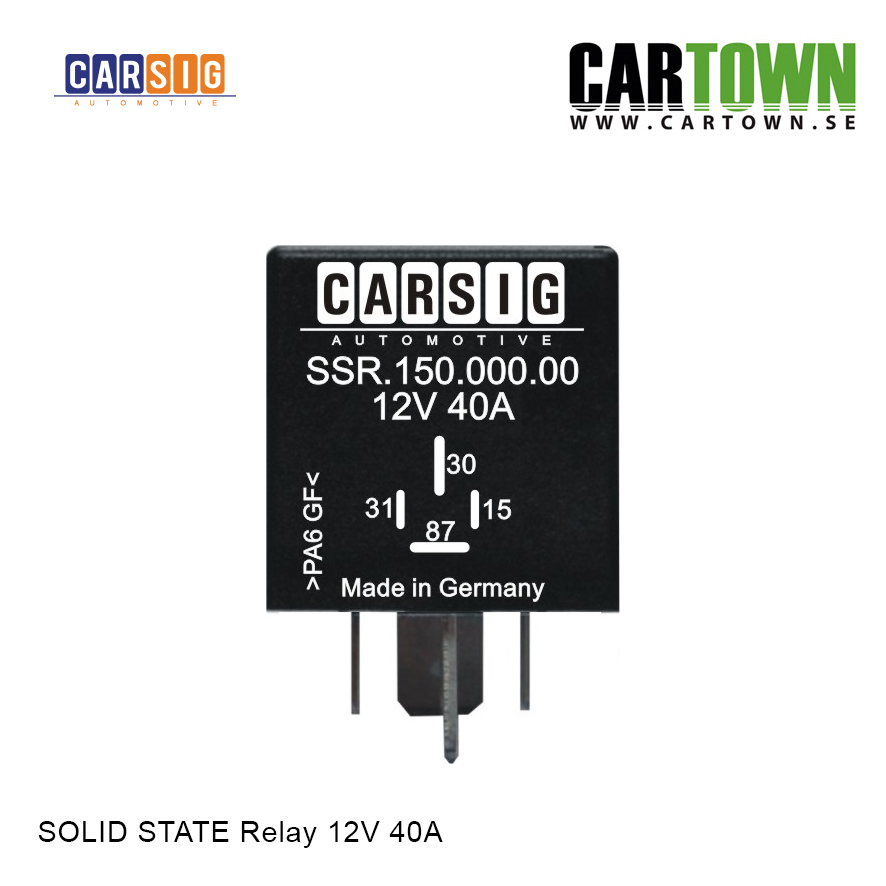 Relä 40A 12V Solid State