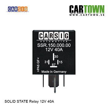 Relä 40A 12V Solid State