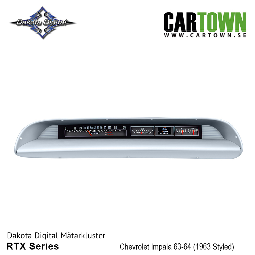 Mätarkluster Chevrolet 1963-64 Impala RTX/MTX - 2