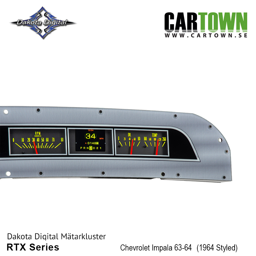 Mätarkluster Chevrolet 1963-64 Impala RTX/MTX - 9