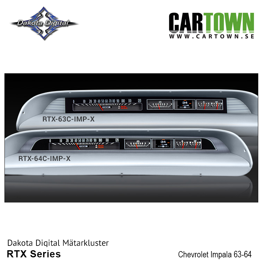 Mätarkluster Chevrolet 1963-64 Impala RTX/MTX