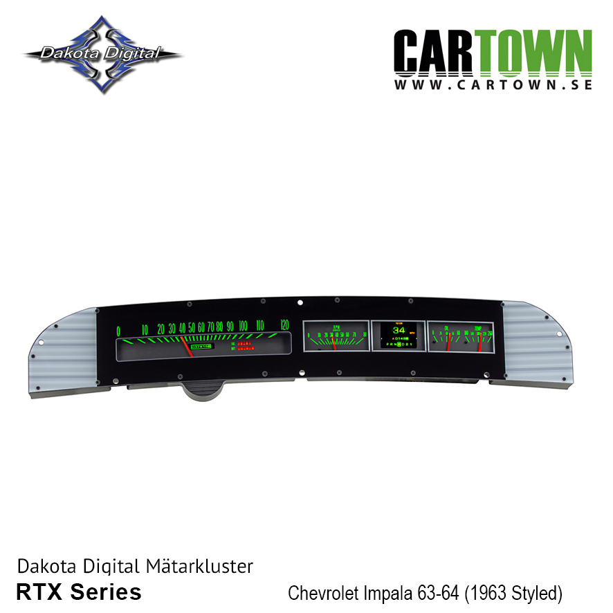 Mätarkluster Chevrolet 1963-64 Impala RTX/MTX - 3