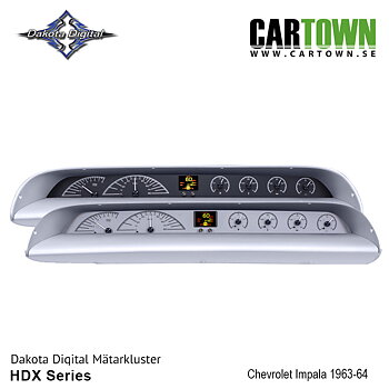 Mätarkluster Chevrolet 1963-64 Impala  HDX/MDX