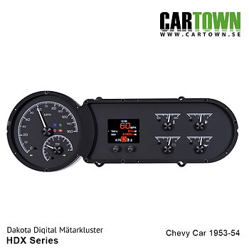 Mätarkluster Chevrolet 1953-54 Car HDX/MDX