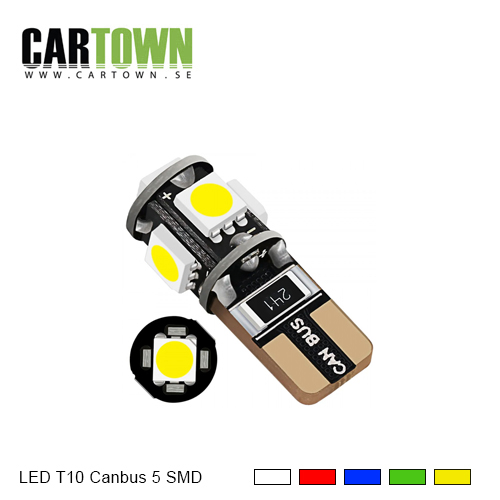 LED T10 Canbus 5 SMD (1pair) - 2