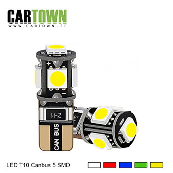 LED T10 Canbus 5 SMD (1pair)