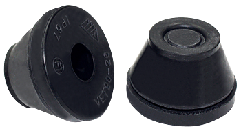 Kabelgenomföring, VET-HYLSA, CR, SVART, PG7, 5-7mm, 1st