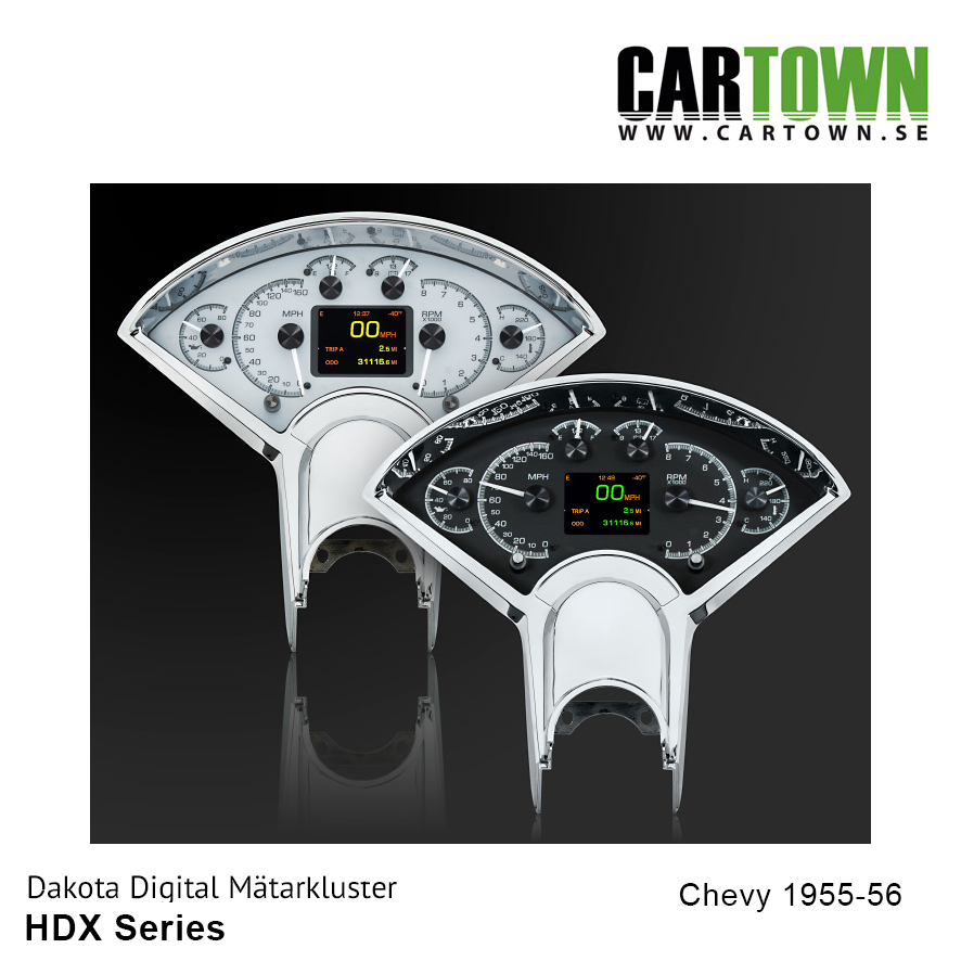 Mätarkluster Chevrolet 1955-56 Car HDX/MDX - 3